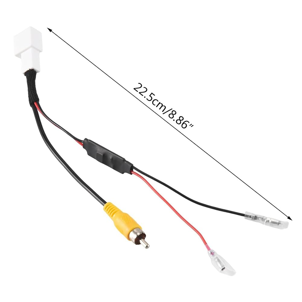 Samsung Cos RCA Back Up Camera Adapter 4 Pin Back Up Camera to External Navigation Compatible Toyota Daihatsu Eclipse Replacement