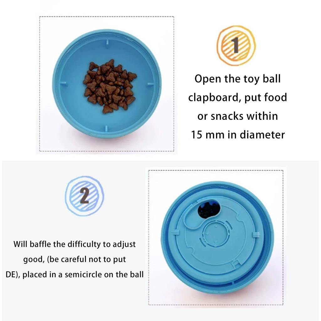 Dog Interactive Roller Puzzle Dispenser Toy, Interactive Toy, Adjustable Dog Snack Dispenser Toy, Improve Pet's Digestion, Dog Chew Toy, Pet Gift