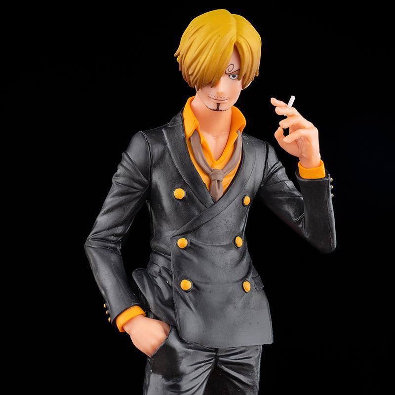 Figurine Anime One Piece 27cm Vinsmoke Sanji Insert Fumeur Grandista Figurine d'Action en PVC Modèle Poupées Jouets Cadeau d'Anniversaire pour Enfants