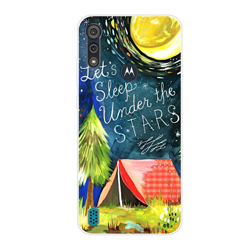 Pro Motorola Moto E6S 2020 Pouzdro Nárazuvzdorné Měkký Silikon TPU Zadní Kryt Pro Moto E6S 2020 E6i Pouzdra na Telefon E 6S Pouzdro Roztomilý Kreslený