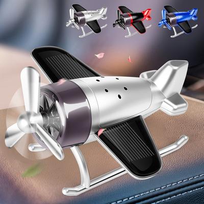 Kreativer Solarflugzeug Auto Lufterfrischer Mittelkonsole Flugzeug Ornament Mini Dekoration Autoparfüm Lufterfrischer Duft