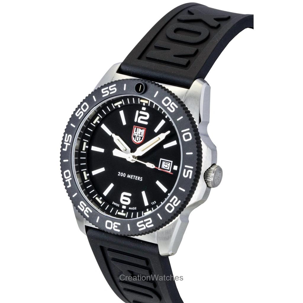 Luminox Pacific Diver Rubber Strap Black Dial Quartz Diver's XS.3121.1 200M Men's Watch