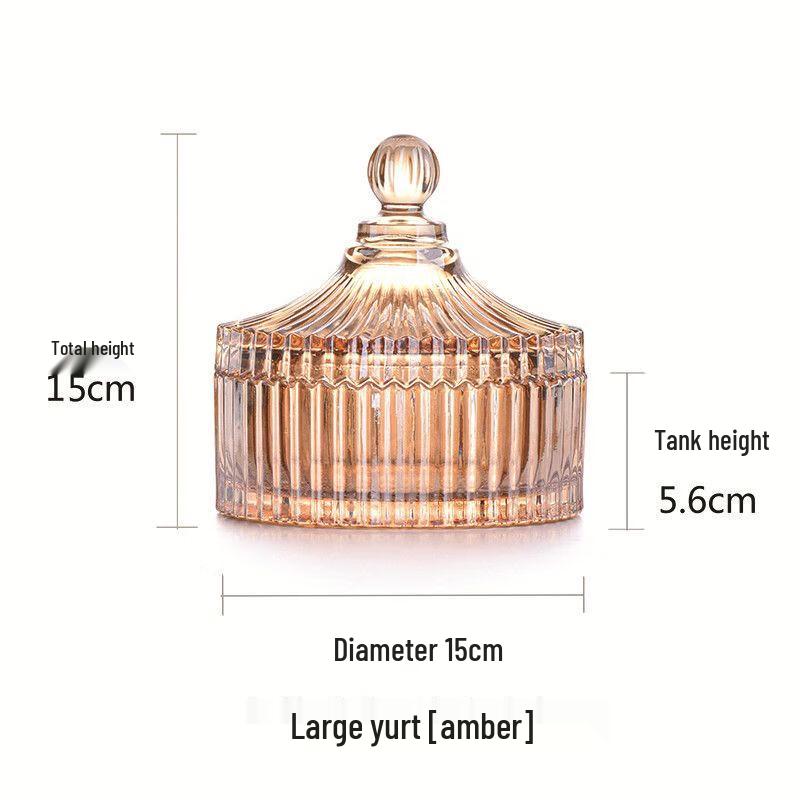 Electroplated Glass Candy and Storage Jar