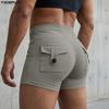 Pantalones Cortos Mini Casuales para Hombre con Cintura Elástica y Bolsillos Ropa de Casa Ropa Interior
