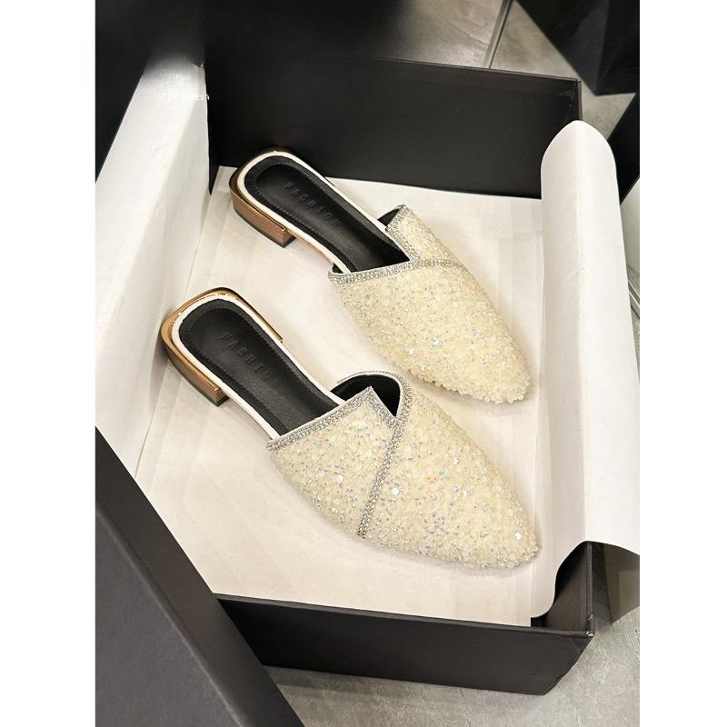 New Pointed-toe High-heeled Flip-flops, Thin-heeled Pointed-toe Women's Shoes