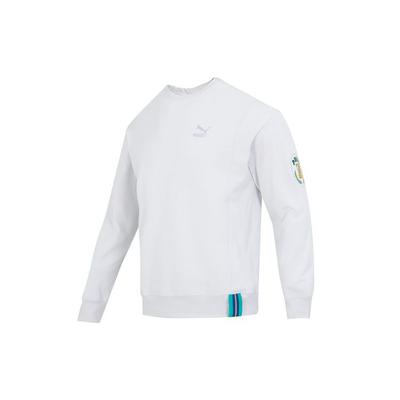 Team Badge Crew Neck Sweatshirt Men Tops Light-Grey 677379-72