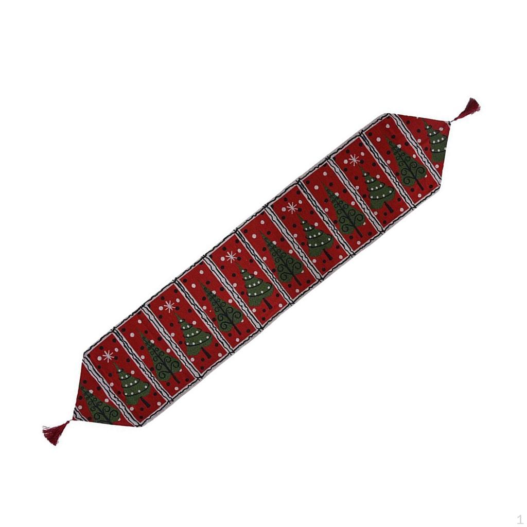 Christmas Table Runner Dining Cover Reusable Decorations Cloth Xmas Tablecloth for