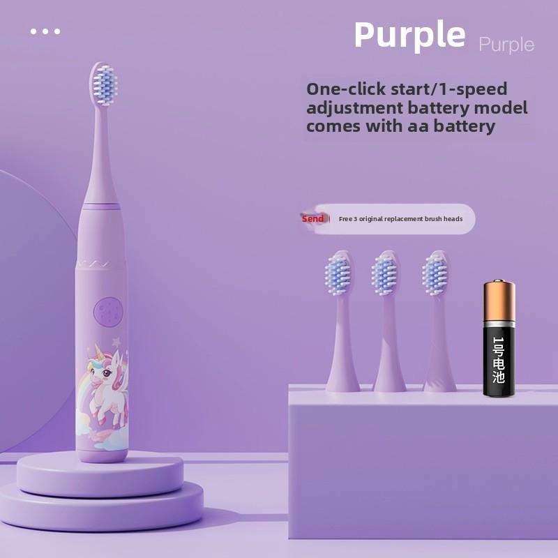 New Children's Toothbrush Cartoon Sonic Toothbrush Electric Soft Bristle Rechargeable Children's Electric Toothbrush