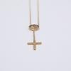 Enasoluna K10 Skinny Maria Medal Necklace Yellow GoldUsed