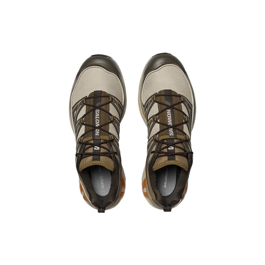 SALOMON Xt-6 Expanse Retro Trend Mesh Fabric Slip-Resistant Durable Lightweight Low-Top Casual Running Shoes Unisex Sneakers Gray Brown 417416