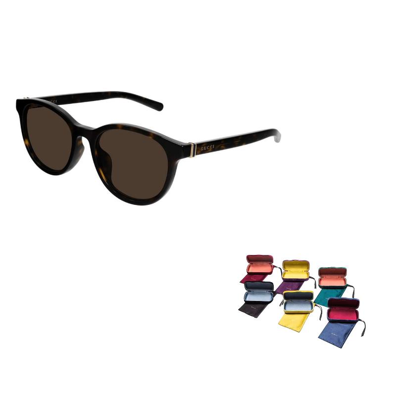 GUCCI Monogram Print Acetate Square Sunglasses Unisex Couple Tortoiseshell