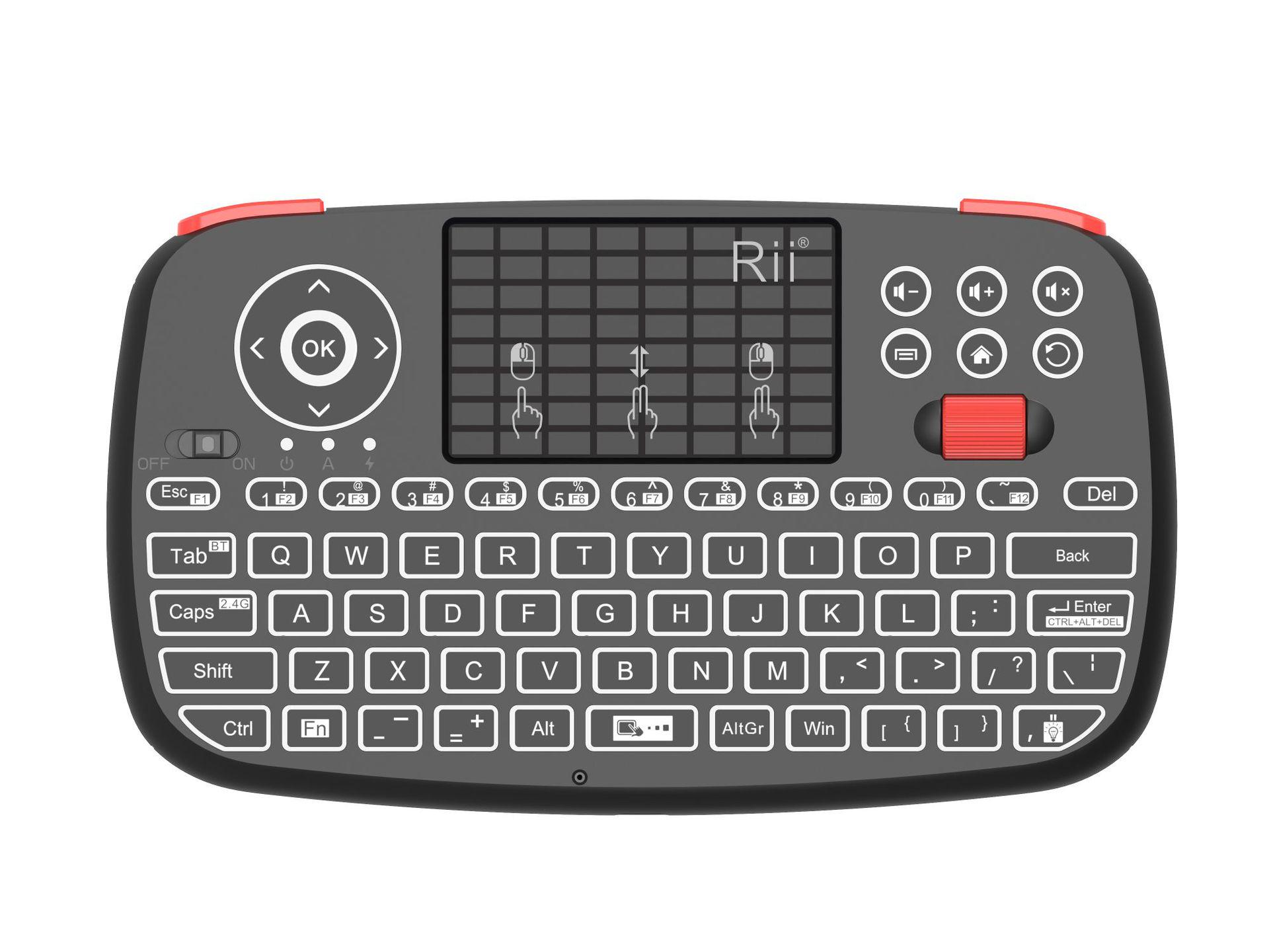 

Rii Wireless/Bluetooth Keyboard for Phones, Computers, TV Boxes, and Smart TVs чорний