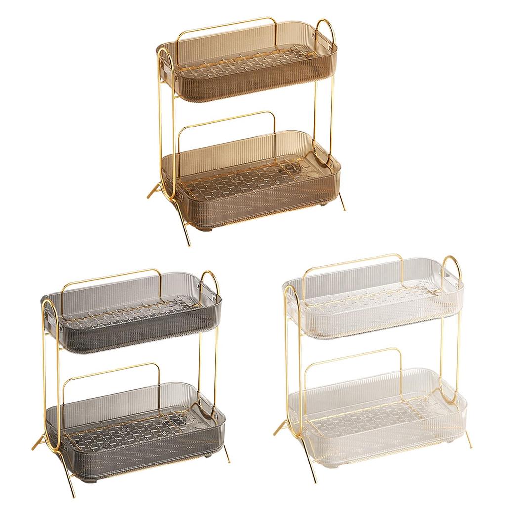 Cosmetics Organizer Rack Cups and Mugs Drain Buffet Serving Tray Multifunction Jewelry