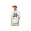 Li Ning CF Adventure Series Wild Fun Letter Mountain Peak Print Round Neck Short Sleeve T-Shirt Unisex Tops Standard-White AHST539-4