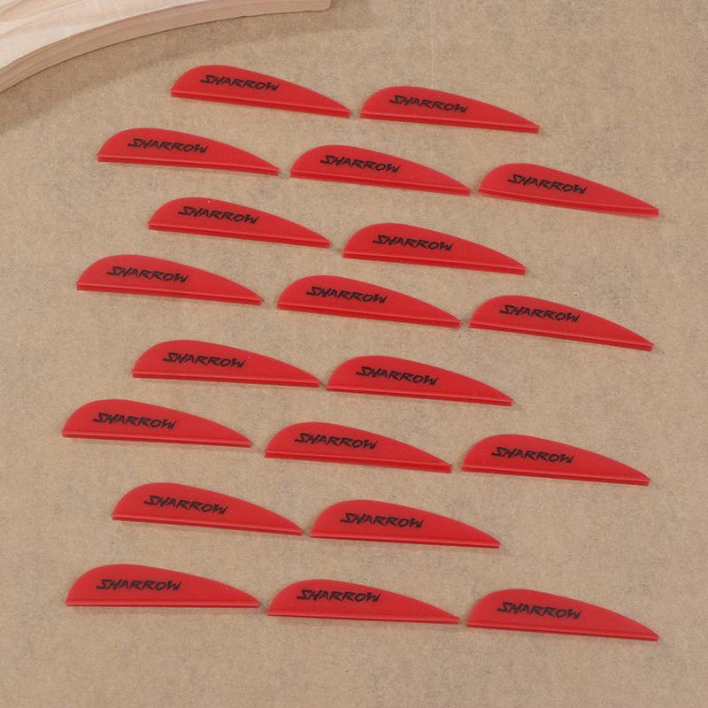 20Pcs 3In Archery Arrow Feather Plastic Feather Rubber Vanes Fletching For Diy Archery Hunting Targeting Arrow Shaft Accessories