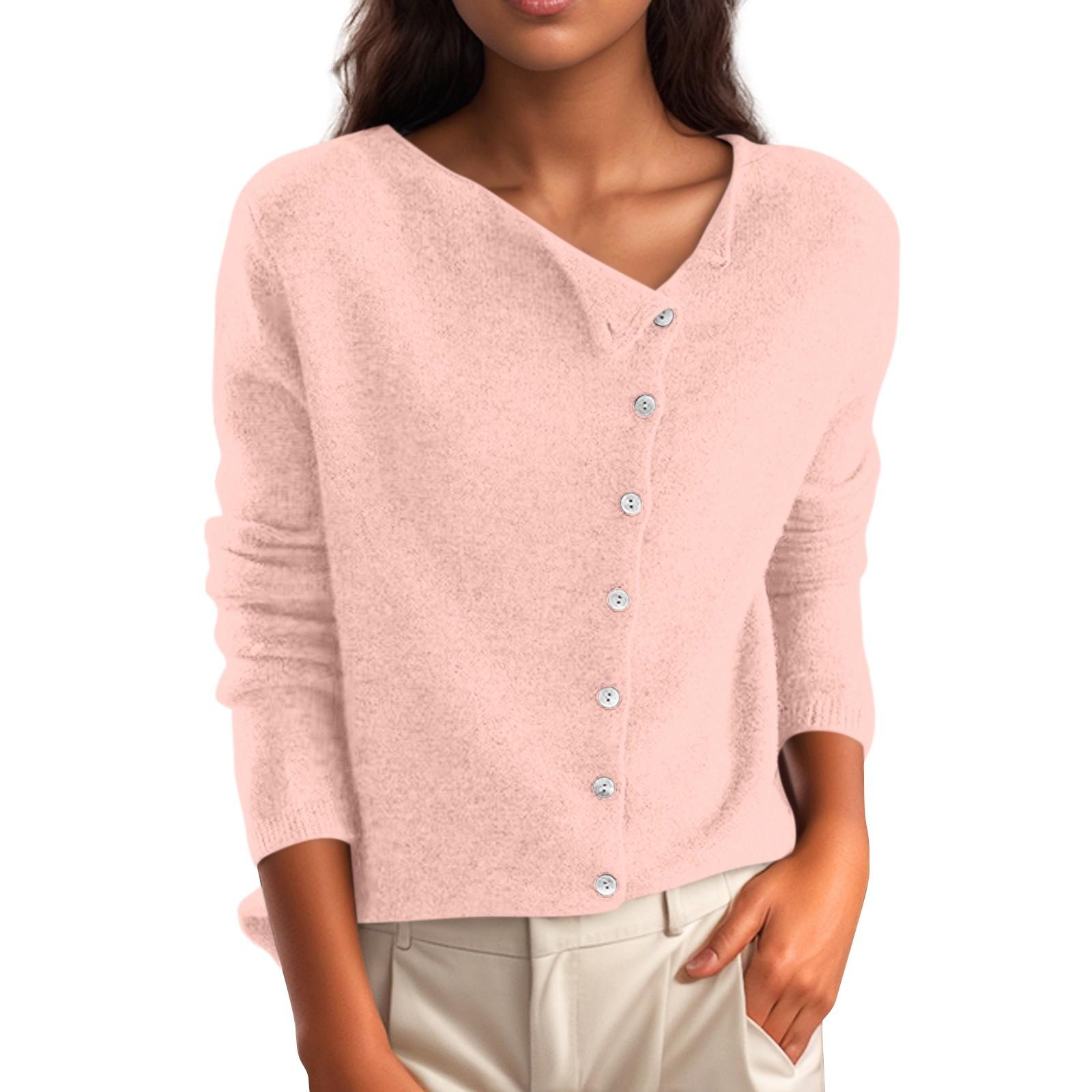 Women s Color Casual Hooded Long Sleeved Knitted Sweater With Pullover And Base Layer Knitted Sweater XL розовый 1800₽