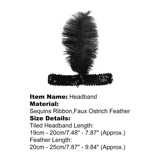Headband Beautiful Lovely Brilliant Halloween Feather Headwear for Festival