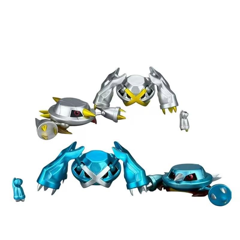 Pokemon, Giant Gold Monster Evolution Combination Golden Cross, Metal Monster, Iron Dumbbell, Model Box Figure
