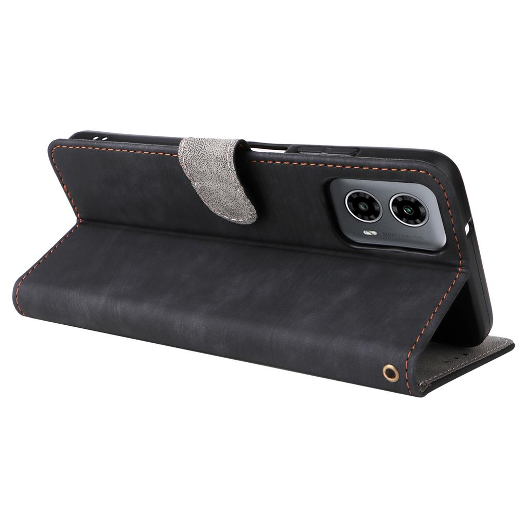 For Motorola Moto G45 5G/G34 5G Magnetic Phone Case RFID Blocking Leather Cover