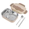 Golden Key 1L Double Layer 304 Stainless Steel Student Lunch Box