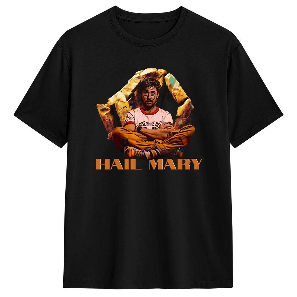 Streetwear Tshirt Amaze Amaze Amaze Project Hail Mary Cotton T Shirts Trendy Cool Tshirt For Unisex Beach Short Sleeve Clothes