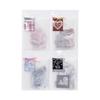 Sugar Poem Sticker Pack: Inorganic Salt Color Series, 30 Multi-Material Sheets for Journaling & Collage