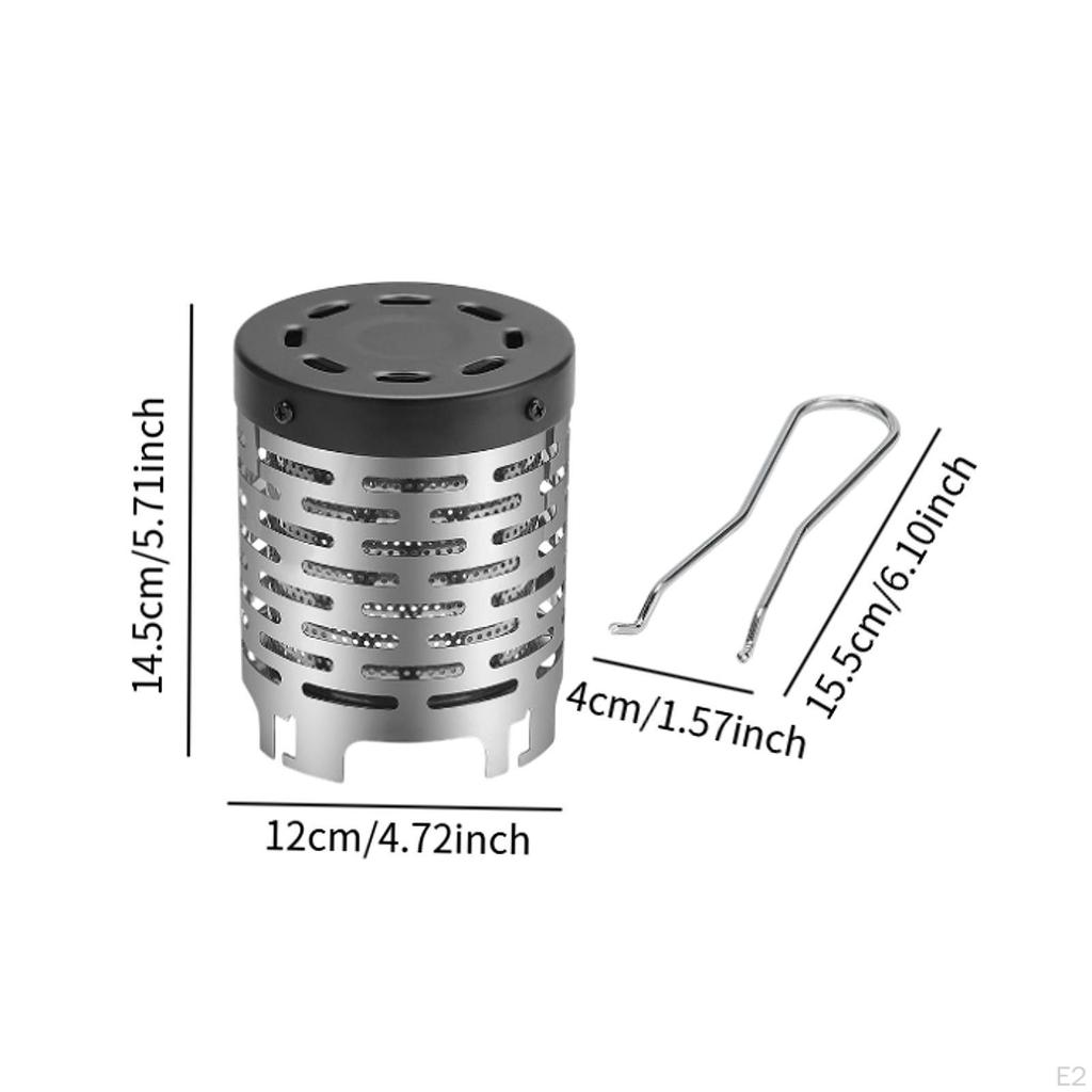 Camping Mini Heater Cover Compact Tent Heating Burner Portable Furnace