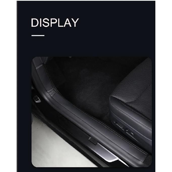 For Tesla Model 3 Highland Door Sill Protection Cover Mat Model 3+ Door Threshold Protect Anti-kick Pad Non-destructive Install