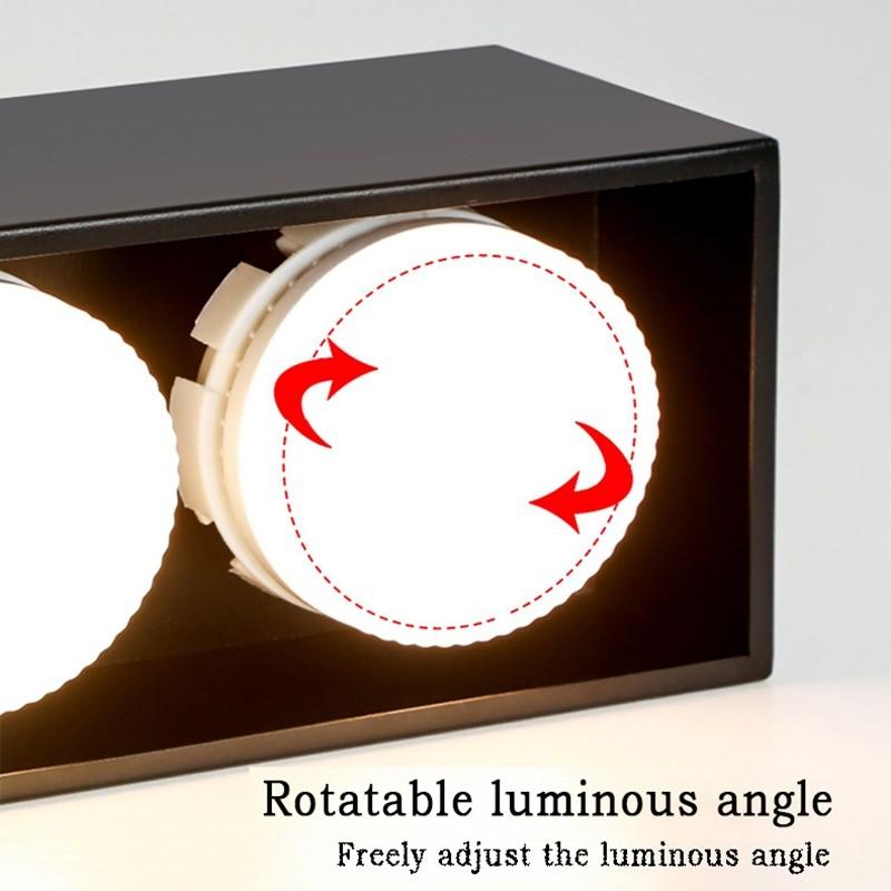 Spotlight Wohnzimmer Minimalistische Lange Streifen Flurlampe Verstellbarer Beleuchtungswinkel LED Deckenleuchten Modernes Decken-Downlight