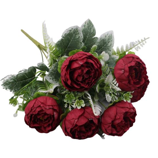 Faux Flower Realistic Decorative Long-lasting Beautiful Nice Looking Simulation Peony Flowers for Home