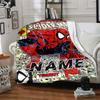 Custom Name Venom Vs Spiderman Urban Battle Party Blanket For Couch Bed Plush Cozy Fuzzy Blanket Super Soft Warm Blankets For Fall And Winter 0916177