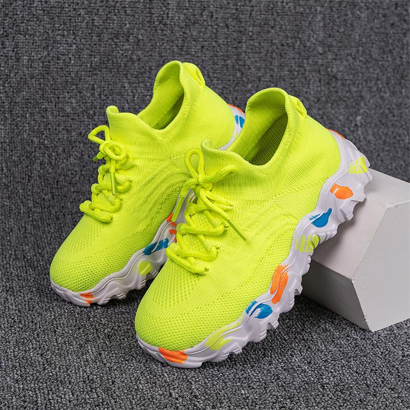 Fashion Knit Sneakers for Girl Breathable Boys Summer Sneakers Outdoor Socks Shoes Kids Children's Running Shoes Zapatillas Niño