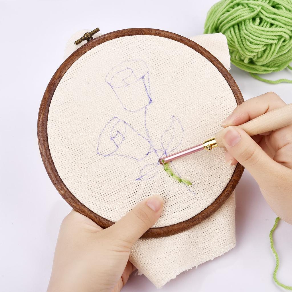 12Color Set Kids DIY Knitting Crochet Yarns Colorful Material For Needlework Sewing Hand Crafting Wool Ball Hat Dolls Soft Sewin