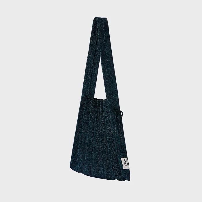 Lucky Pleats Knit M Starry Midnight Ocean
