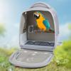 Portable Bird Carrier Bag Birdcage Parrot Pigeon Large Opening Backpack with Feeding Cups for Parakeet Cockatiel Lovebirds