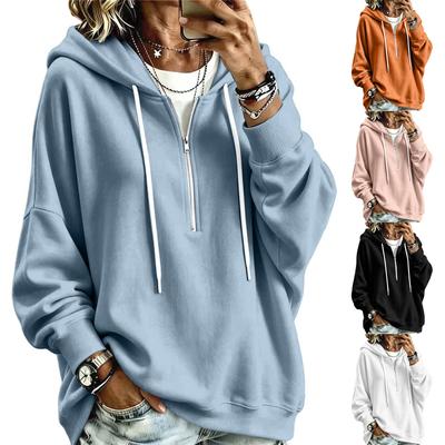 Women's Fashion Color Long Sleeve Hoodie for Casual Daily Wear