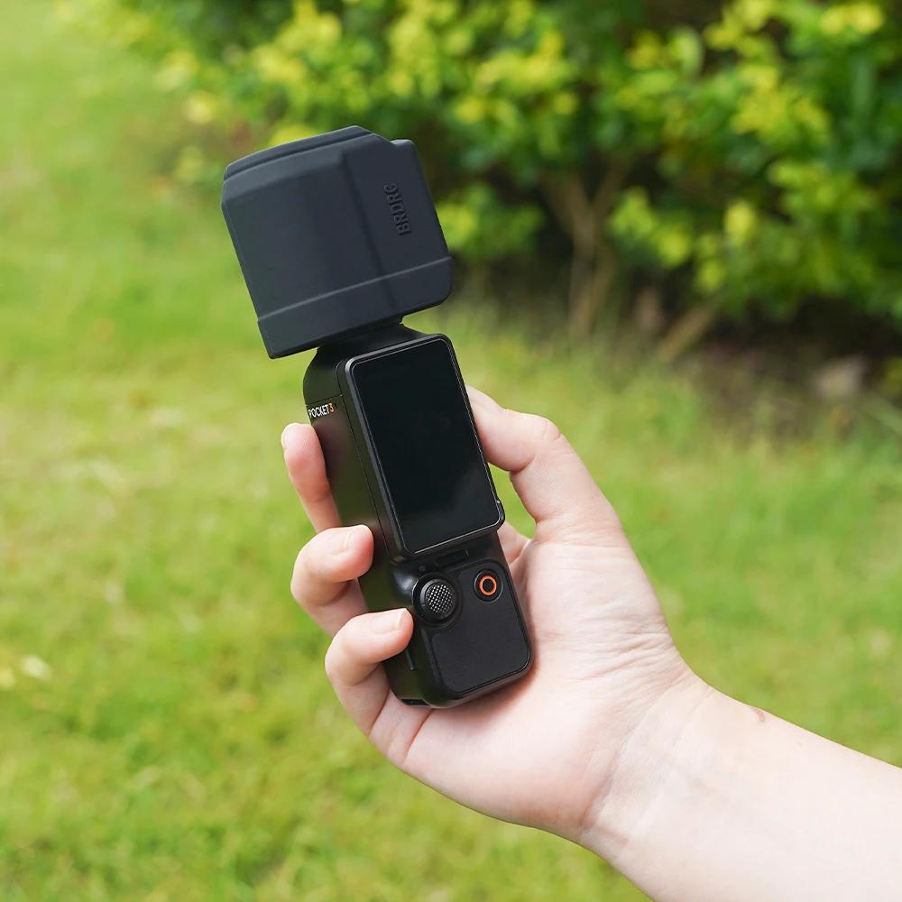 

BRDRC Силиконовая крышка объектива для ручной стабилизационной камеры DJI Pocket 3 Защитная крышка объектива Защитный чехол от царапин Аксессуары
