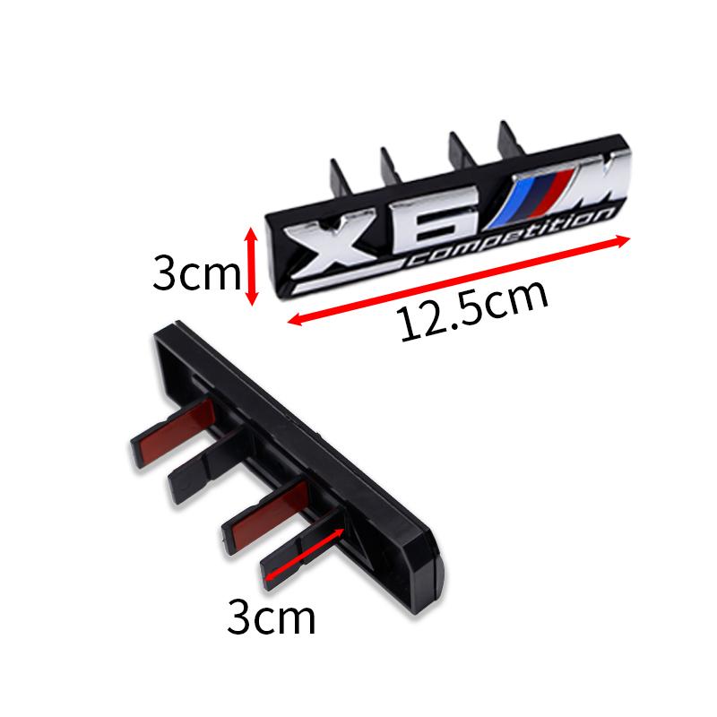 ABS Car Front Grille Badge Emblem For BMW M Logo X2M X3M X4M X5M X6M XM7 F48 G01 E84 E83 F39 F10 G11 Auto Exterior Accessories OBTLU1