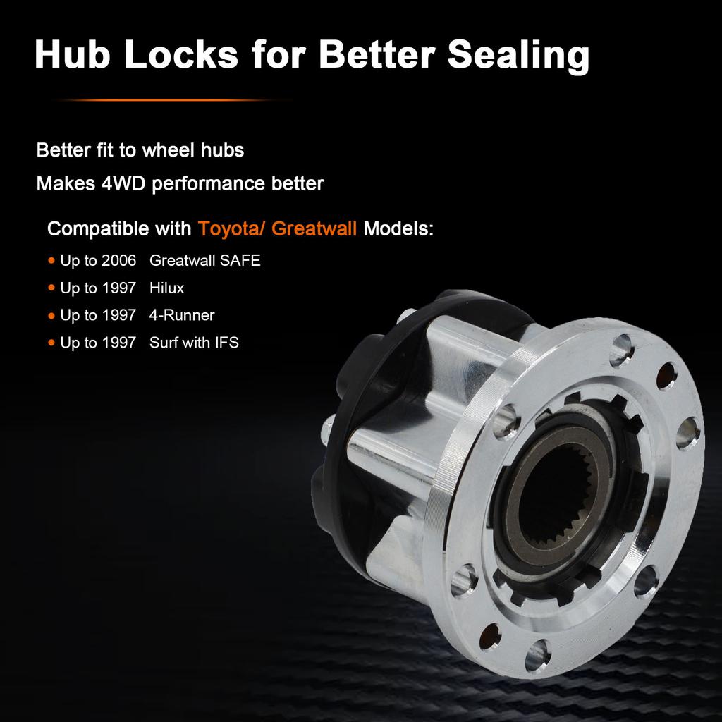 1 adet x Toyota 4Runner T100 Hilux Pickup Toyota VAN B006 için Manuel Tekerlek Kilitleme Göbekleri 43509-35030 4350935030 çinko alaşımı