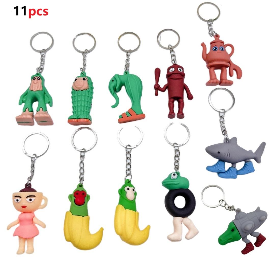 

20PCS Italian Brainrot Keyring for Kids Adult Tung Tung Tung Sahur Anime Keychain Tralalero Tralala Funny Meme Key Pendant Gifts