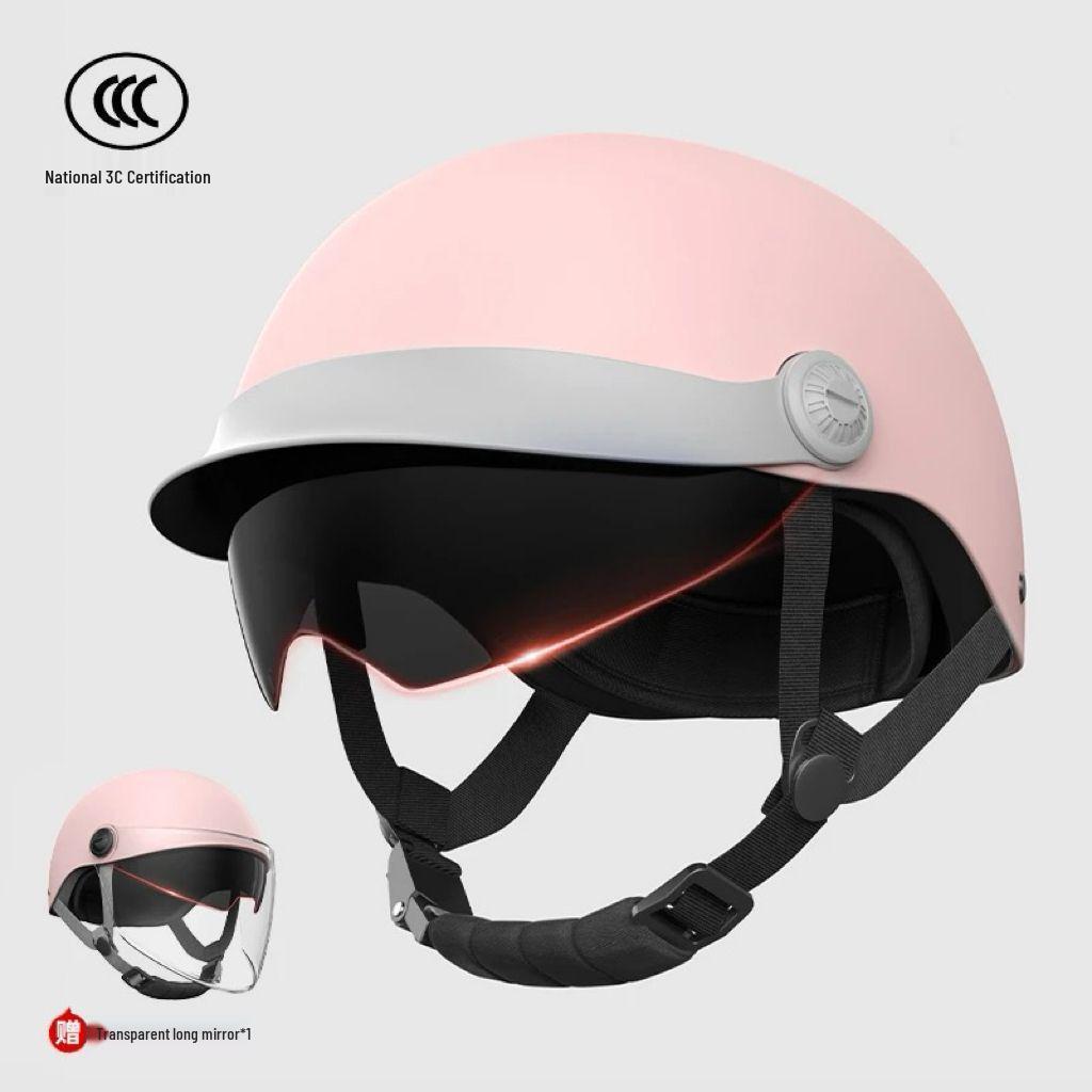 Certified Electric Vehicle Summer Sun Protection Retro Half Helmet for Men & Women