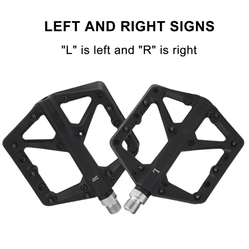 Sealed Bearing Bicycles Pedals Platform, 9/16Inch Flat Pedals Antislip Bike Footrest Dustproof Mountain Bicycles Pedals