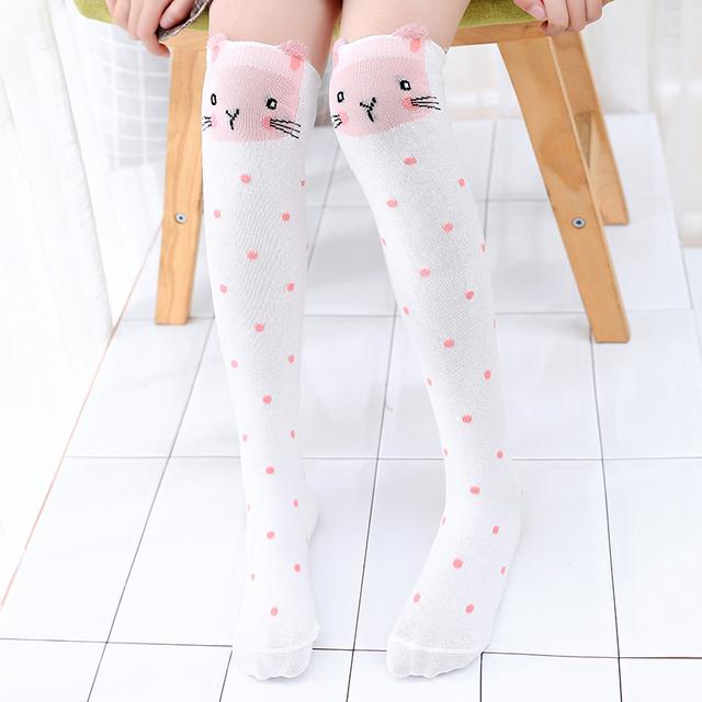 Infant Girls Warmer Ankle Lovely Cartoon Over Knee Socks for Baby Girls Unicorn Knee Long High Toddler Child Colorful Socks