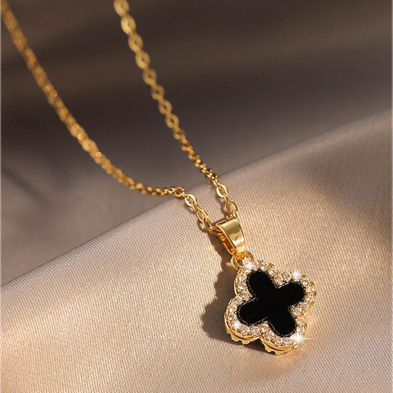 Titanstahl Halskette - Elegante Halskette für Damen - Herzförmiger Anhänger Zubehör