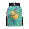 Personalized P-Psyducks Backpack Men Women Casual Bookbag for College School Manga Bags