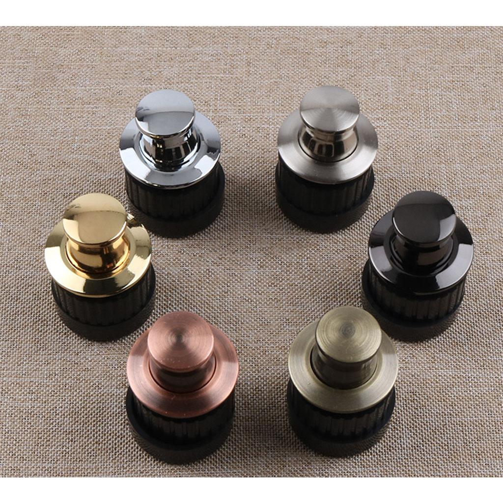 Zinc Alloy Hidden Cabinet Drawer Pulls Embedded Cupboard Handle Adjustable Spring Bounce Knob Household Furniture Handle