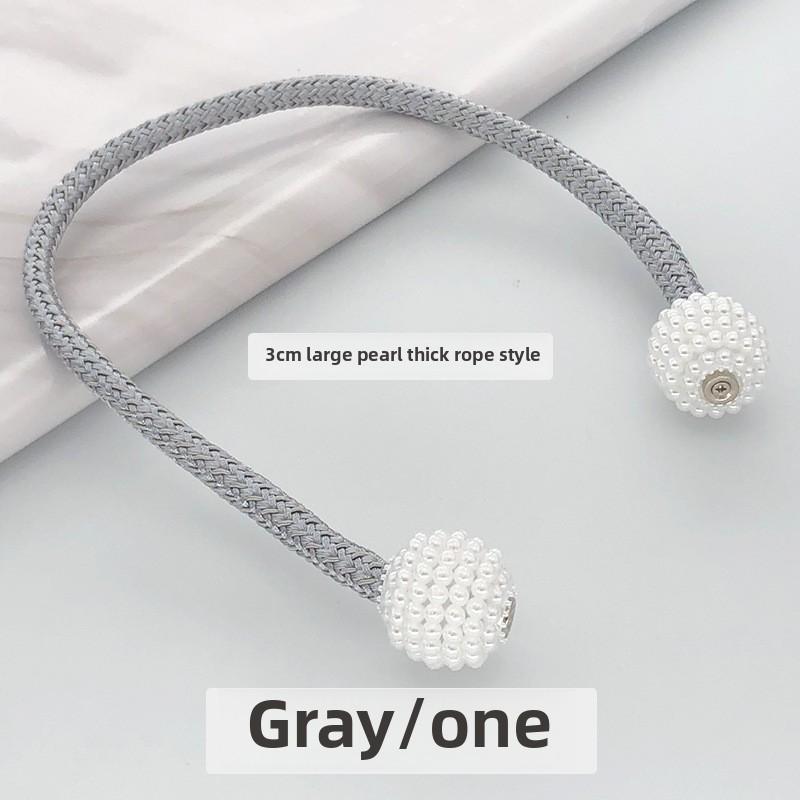 Wholesale Large Thick Rope Pearl Curtain Ties Magnetic TieSimple Tie Rope Decorations Curtain Buckles
