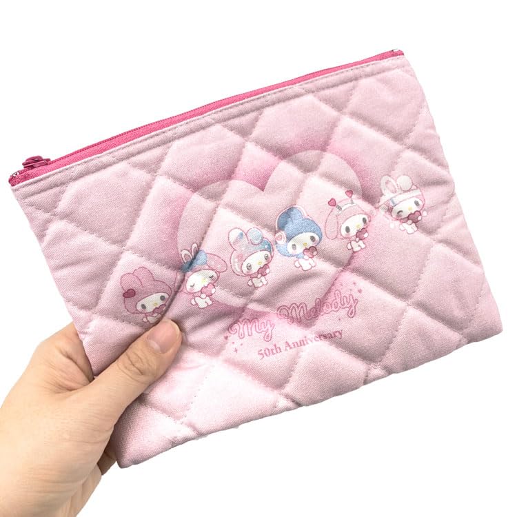 Kolekcja pikowanych saszetek My Melody na 50. rocznicę w stylu girly pop z motywem serca