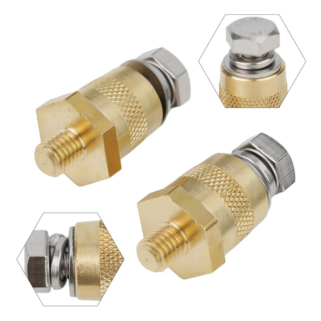 Car Spare Parts High Quality Terminal Connectors Terminal Connectors M8 Battery Pole Adapter With Stainless Screws Car Battery