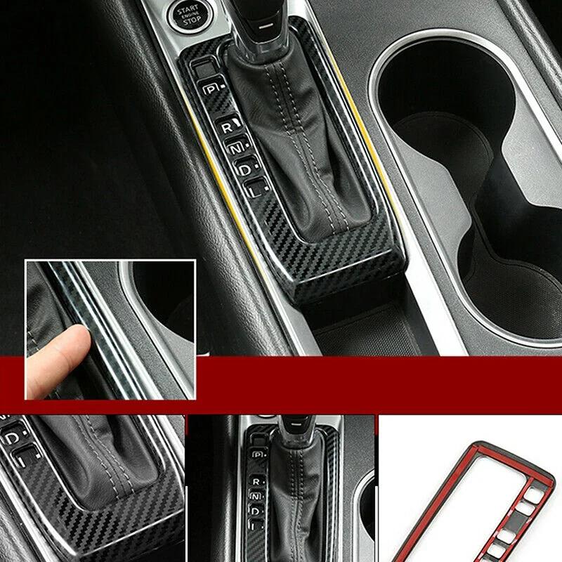 Car Interior Styling for Nissan Altima 2019-2021 Gear Shift Center Panel Cover Trim Mouldings Carbon Fiber Look Accessories